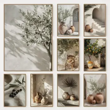 Minimalist Nature Botanical Olive Tree