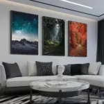 Forest Landscape Waterfall River