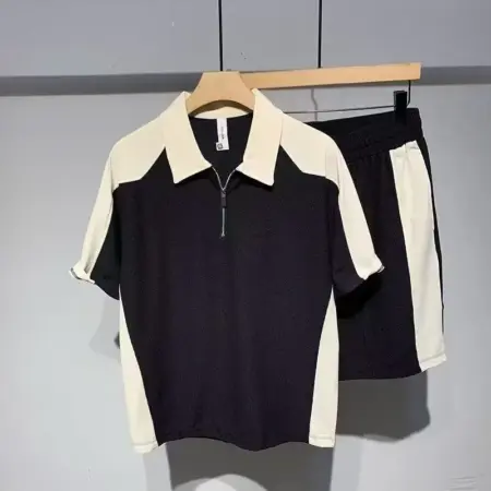 Fashionable Polo Shirt Casual Sports Suit