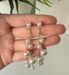 Pearl Dangle Bridal Earrings