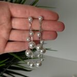Pearl Dangle Bridal Earrings