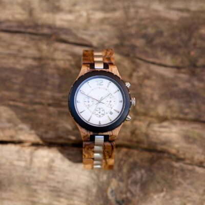 Personalized Engraved Wooden Watch - Unique Anniversary Gift for Him - Wooden Men&apos;s Watch - Personalized birthday gift for him