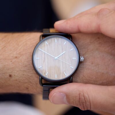 Engraved Watch for Men, Wooden Watch 1st Anniversary gift, gift for boyfriend or birthday present, Personalized Gift for him