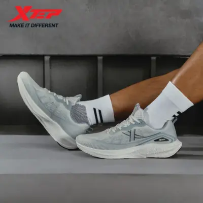Xtep Men's Running Shoes Lightweight Outsole Sports Shoes Shock Absorption Support Jogging Rebound Soft Sneakers 876219110008