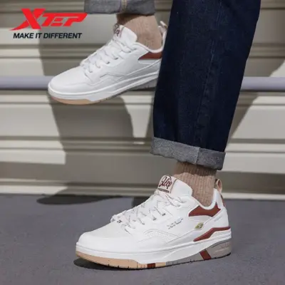 Xtep Daybreak Skateboarding Shoes For Men 2024 Spring Comfortable Wear-Resistant Skate Shoes Durability Sneakers 976319310009